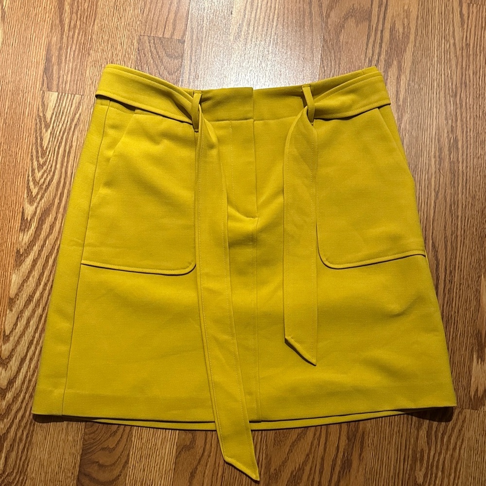 LOFT Ponte Skirt with Removable Belt